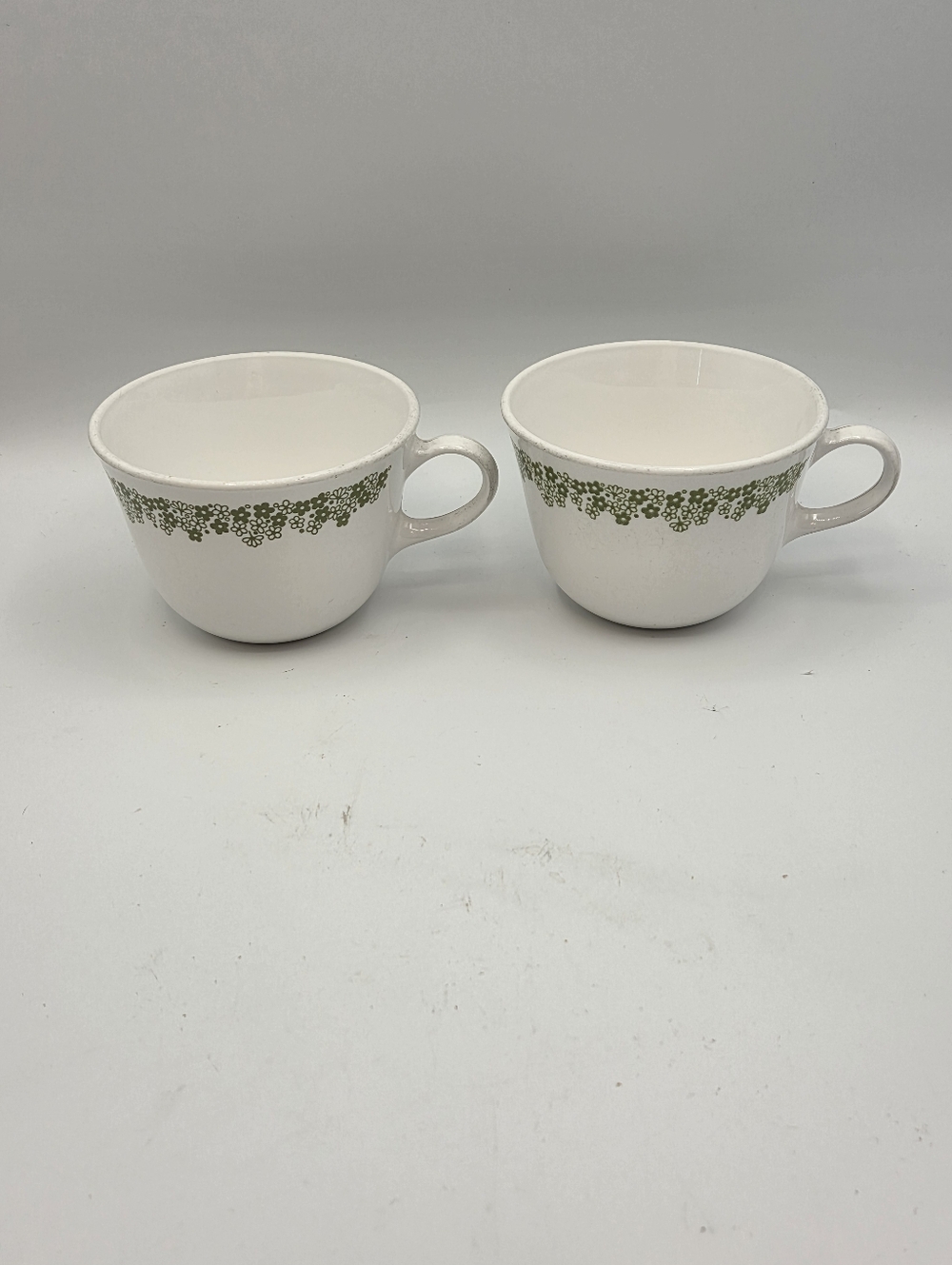 Vintage Corelle Spring Blossom Crazy Daisy Coffee Cups